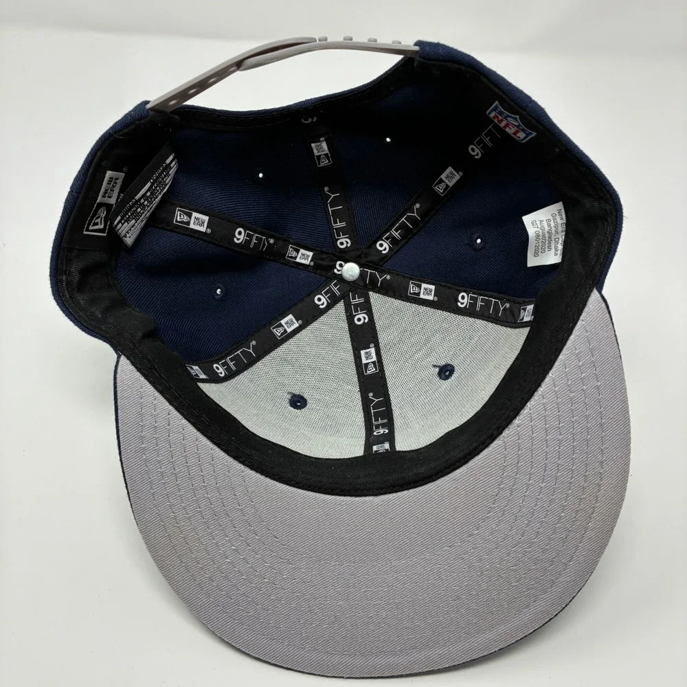 New Era Dallas Cowboys Youth‎ 9FIFTY Snapback Hat Navy Blue Grey Stripe NFL Cap